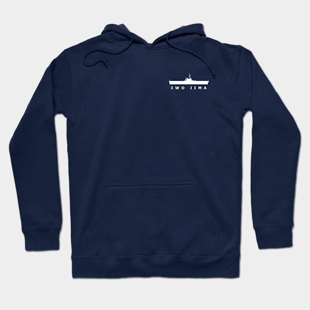 USS Iwo Jima (LPH-2) Hoodie by The Warshipologist